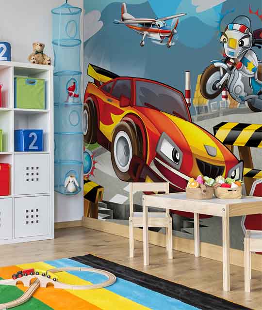 Colorful Wallpaper for Playrooms