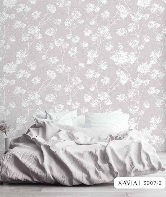 Elegant Dandelion Floral Pattern Wallpaper - Xavia 3907