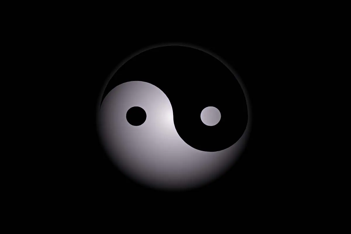 Yin and Yang symbol.