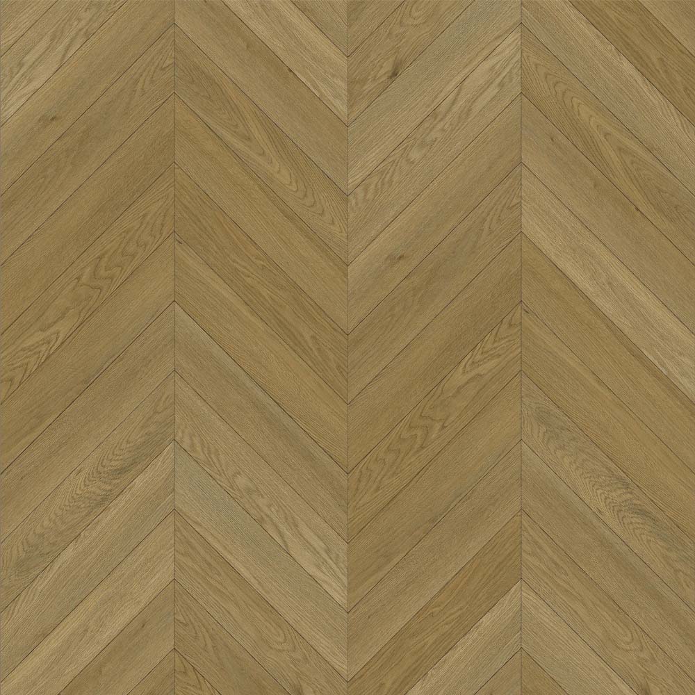 Ash Brown SPC Flooring Chevron Design.