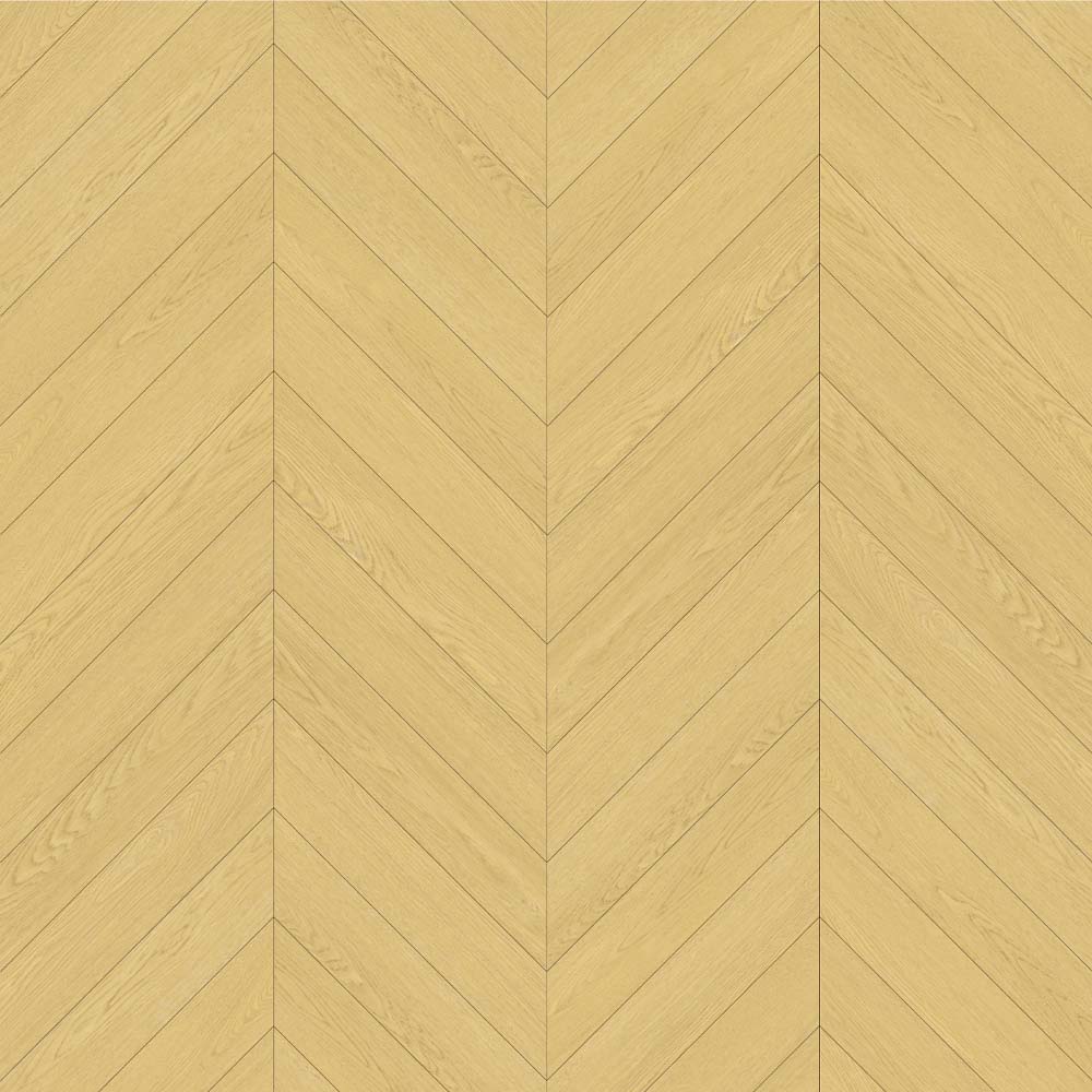 Light Honey SPC Flooring Chevron Design.