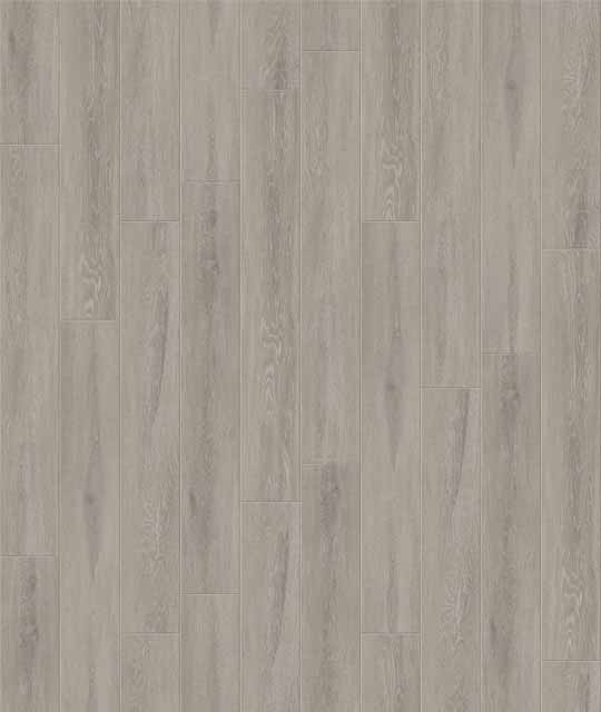 พื้นกระเบื้องยาง SPC สีไม้โอ๊คฟอกเทาอ่อน รุ่น Flora