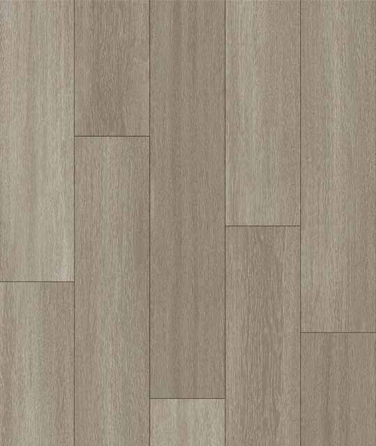 พื้นกระเบื้องยาง SPC สีไม้โอ๊คเทาหม่น รุ่น Flora