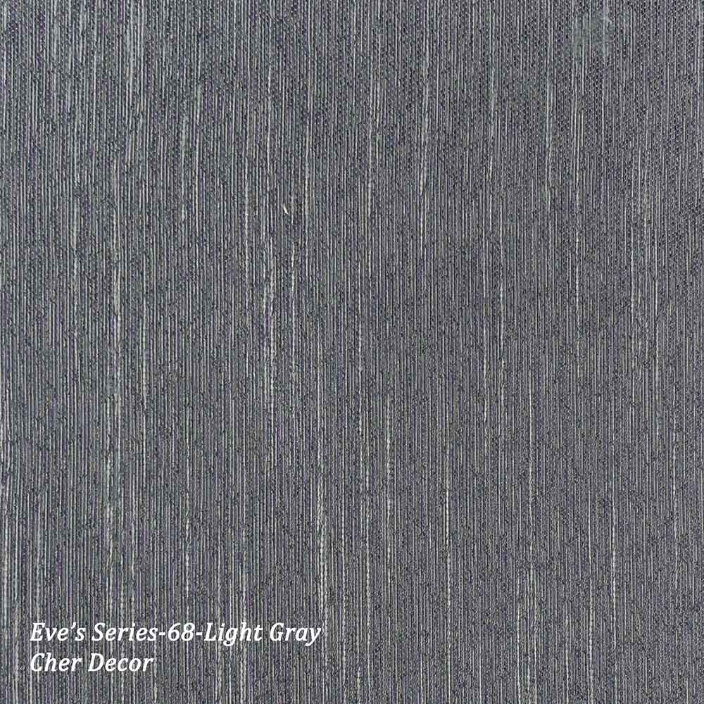 Anti Dust Mites Vertical Striped Light Gray Dimout Heavy Fabric.