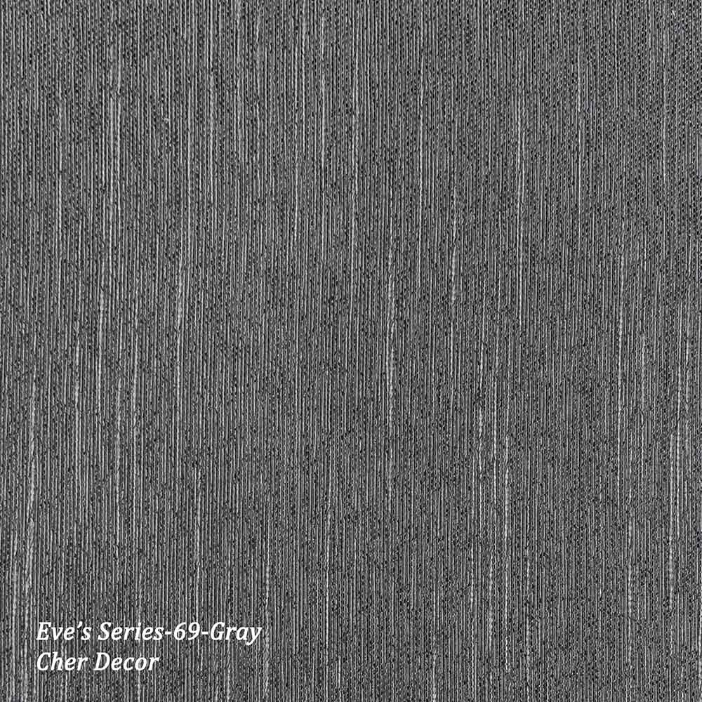 Anti Dust Mites Vertical Striped Gray Dimout Heavy Fabric.