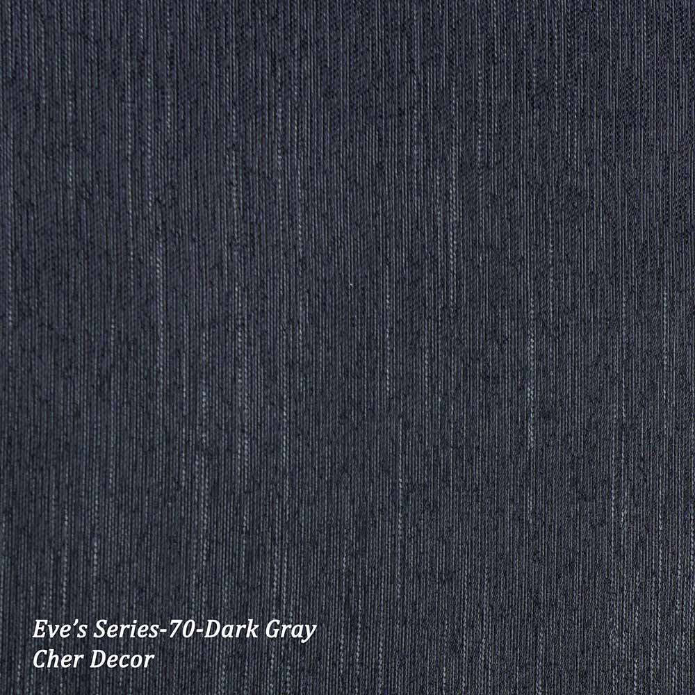 Anti Dust Mites Vertical Striped Dark Gray Dimout Heavy Fabric.