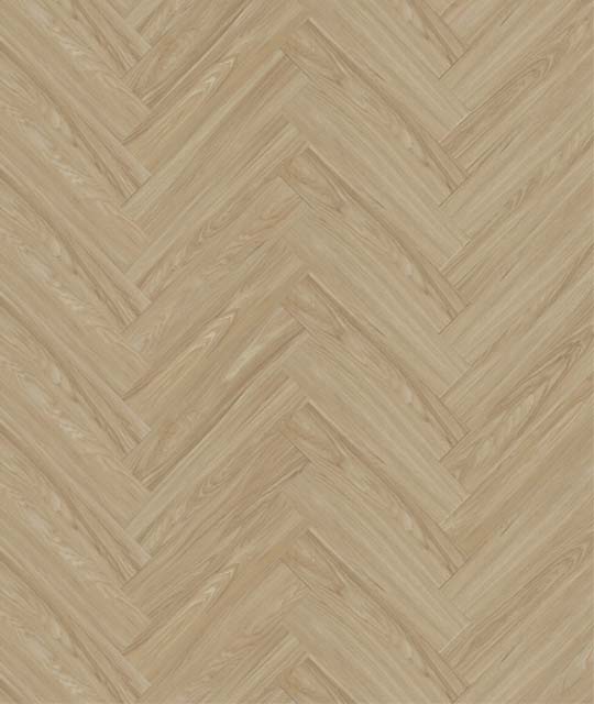 Warm Hickory Wood SPC Flooring Herringbone Pro 12.7x62x0.6 cm