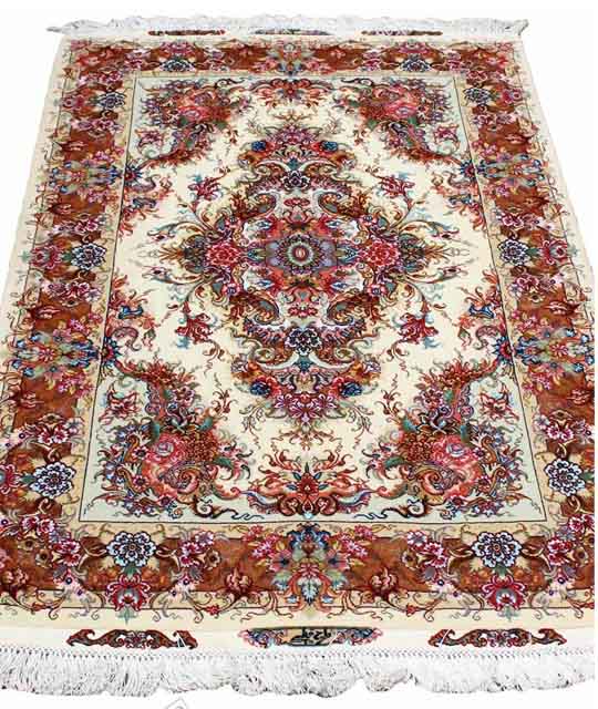 Tabriz Hand-woven Rug with Khatibi Pattern