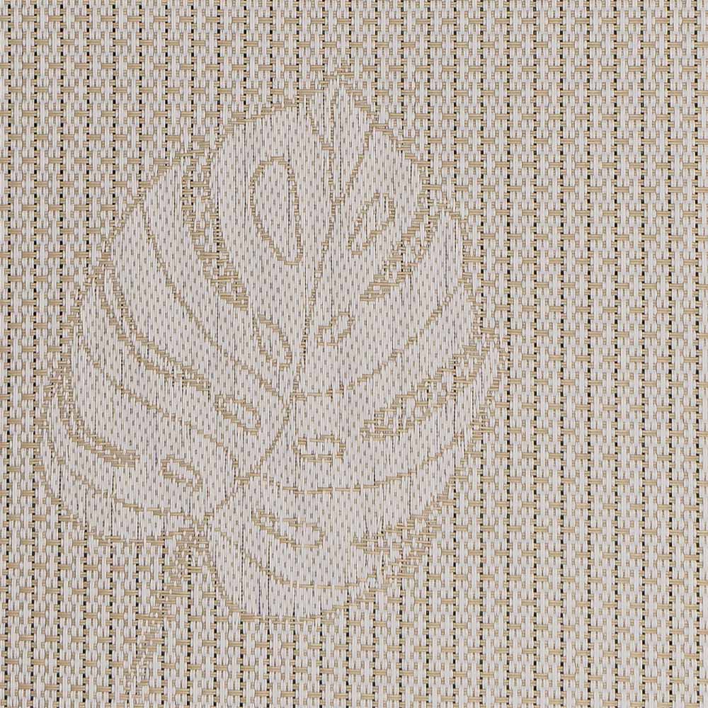Roller Shades with Leave Pattern.