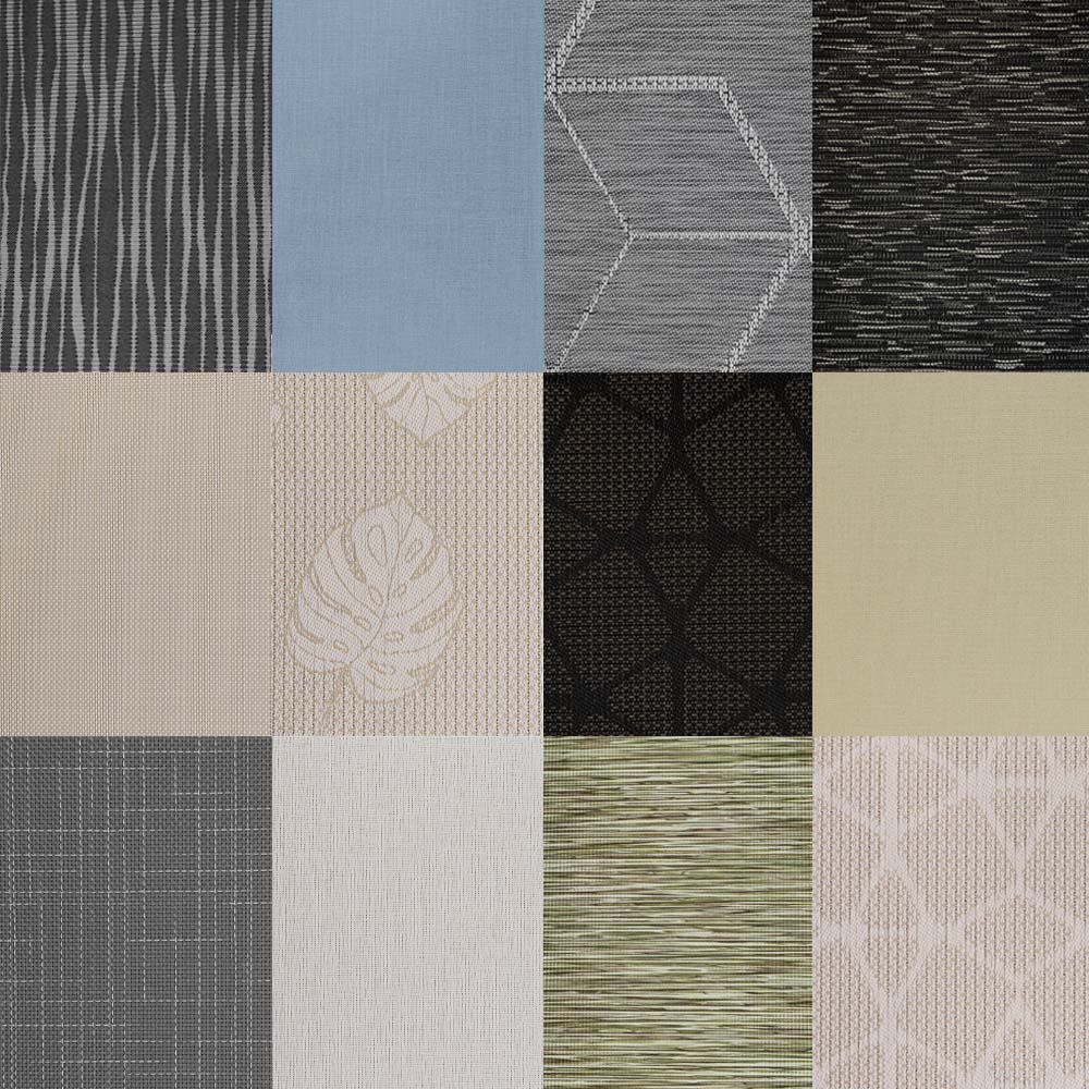 Roller Shades in Various Styles, Colors and Patterns.