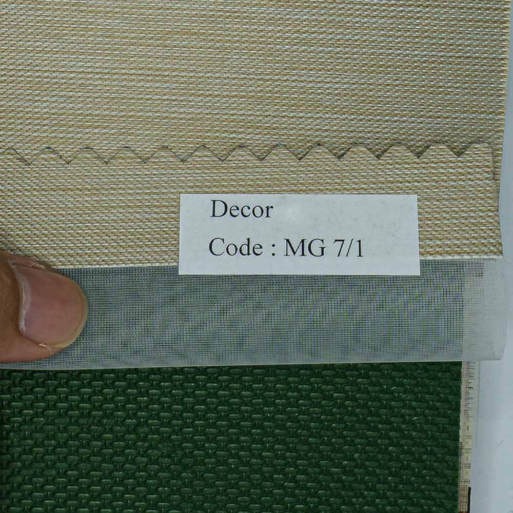 Blackout Light Brown Zebra Shade Fabric.