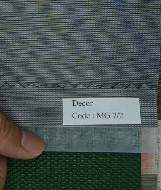 UV Blackout Zebra Shade in Gray Plain Pattern - MG7 Decor