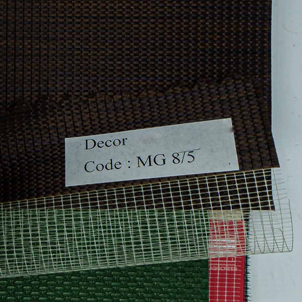 Zebra Shades in Dark Brown Plain Pattern.