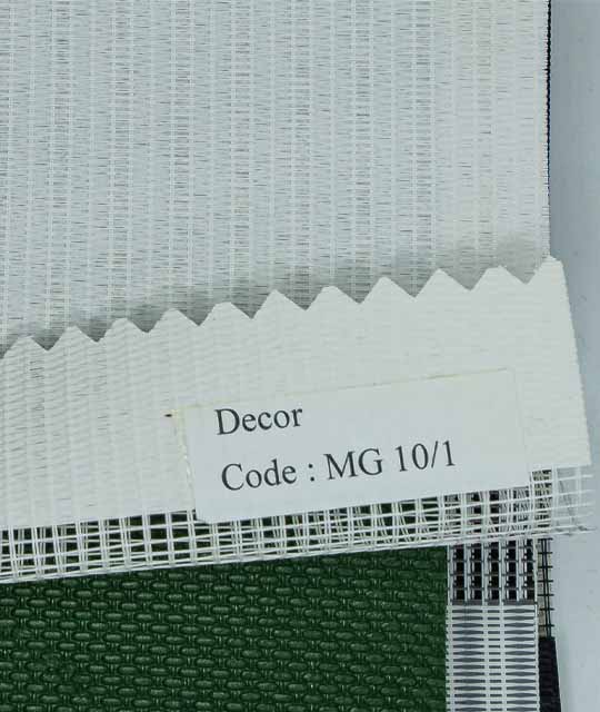 Zebra Shades in Plain Pattern White Color - MG10-1 Decor