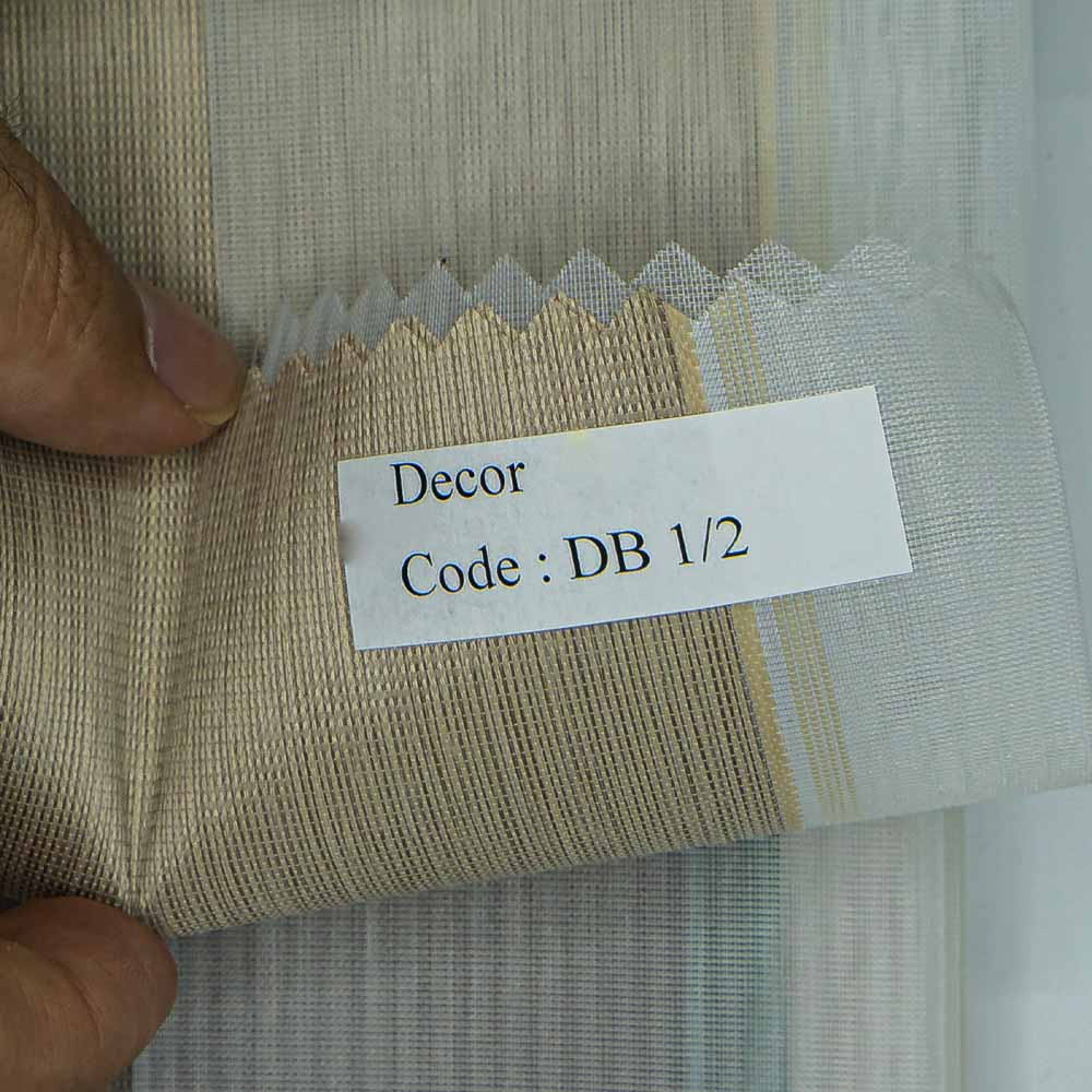 Vertical Zebra Shades  Cream Decor DB1-2.