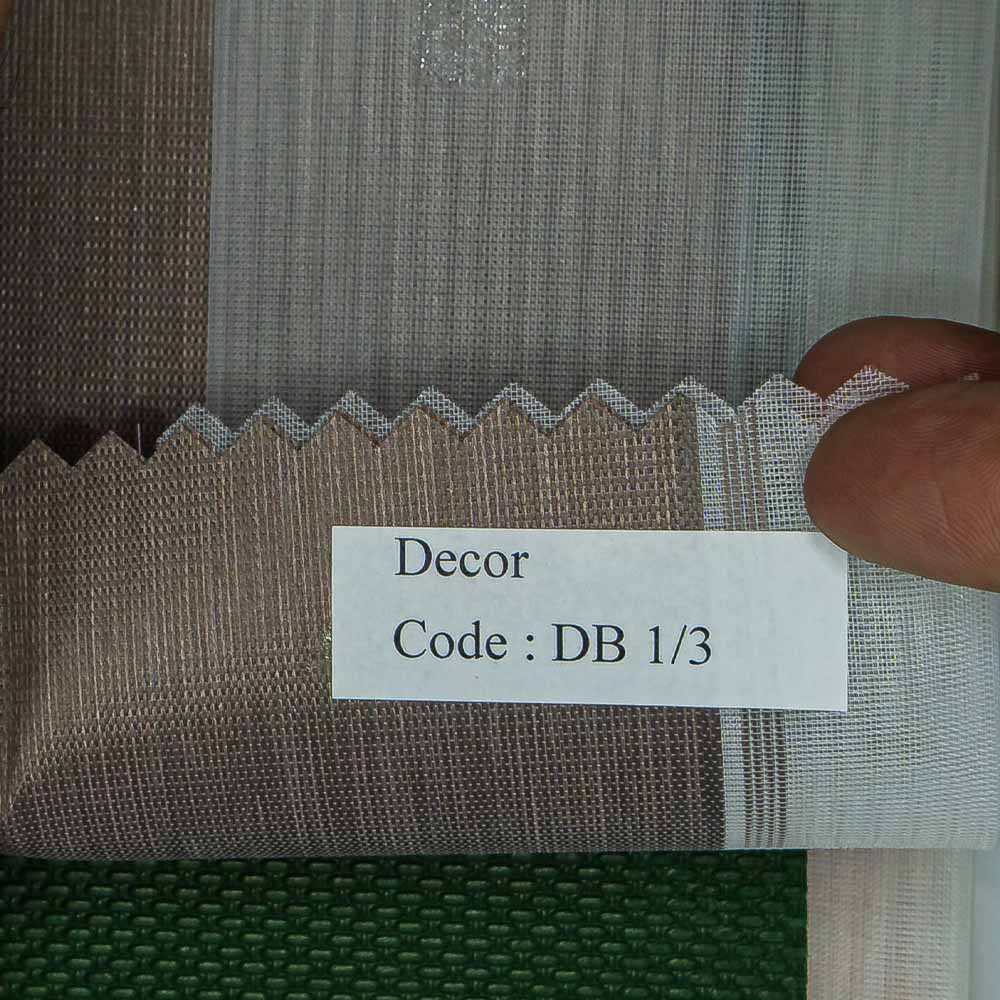 Vertical Zebra Shades Dark Cream Decor DB1-3.