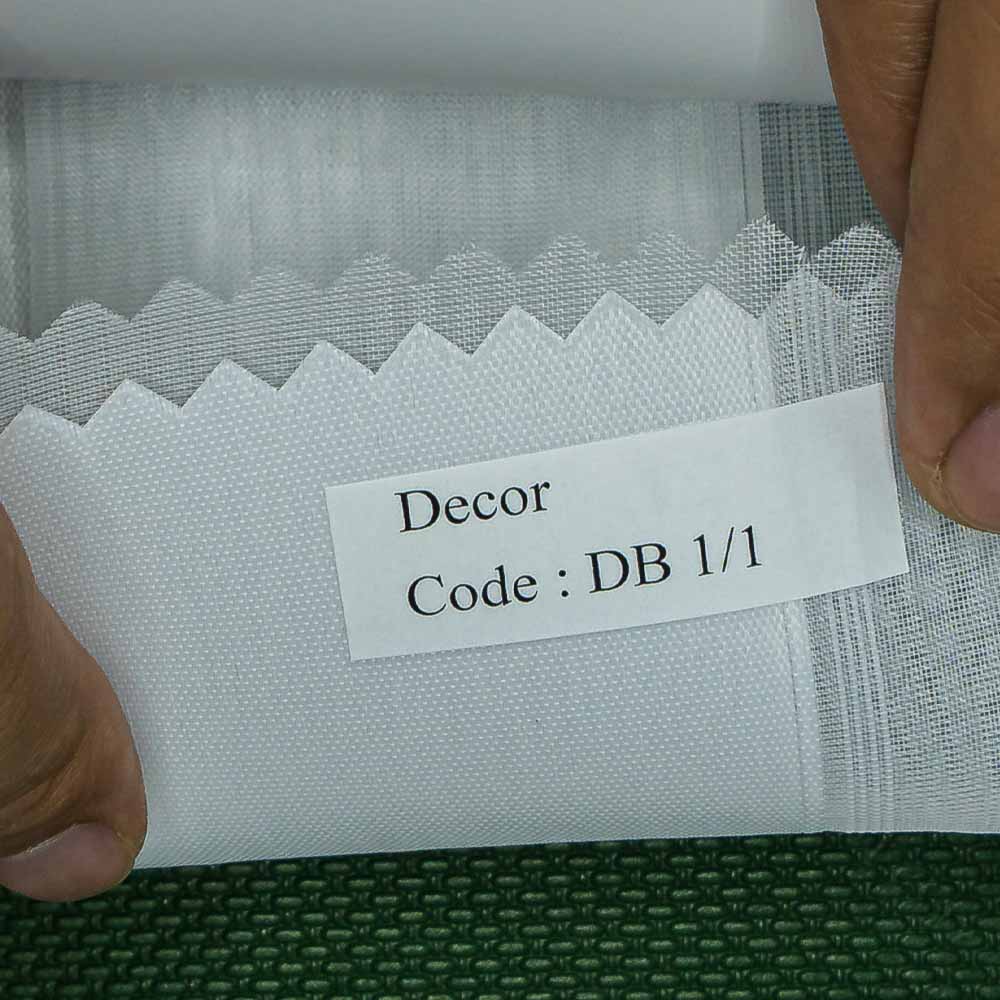 Vertical Zebra Shades White Decor DB1-1.
