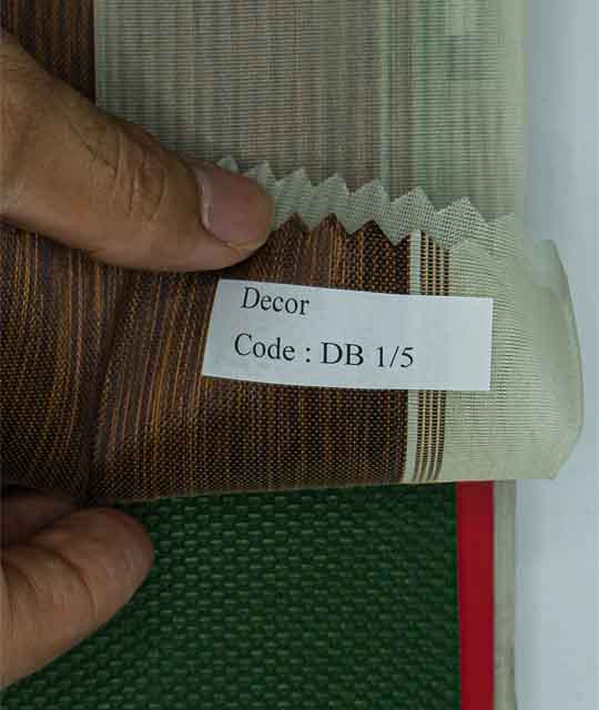 Vertical Zebra Shades in Brown DB1-5 Decor Series