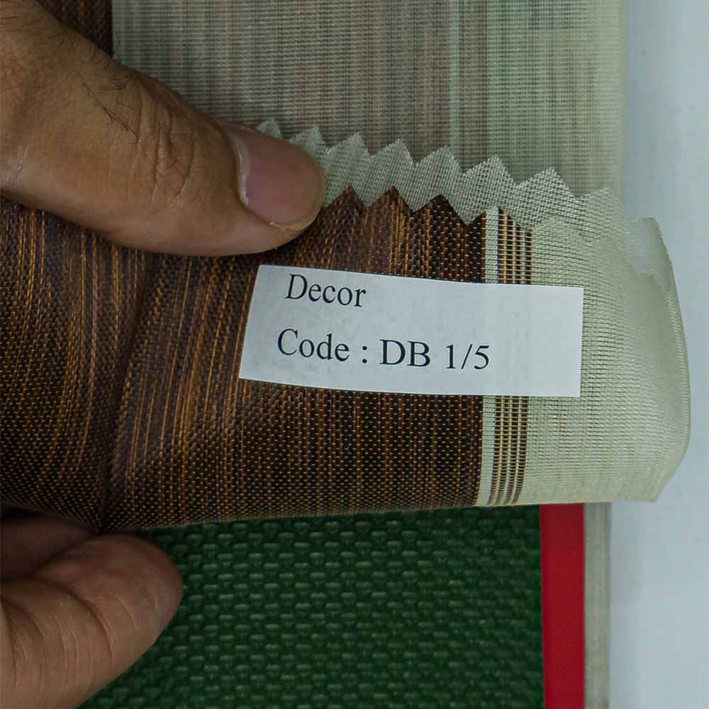 Brown Vertical Zebra Shades Decor Series DB1-5.