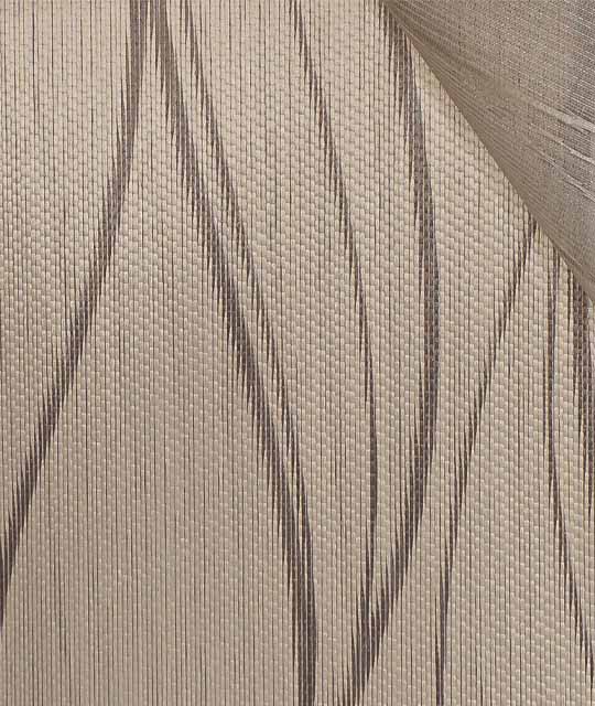 Vertical Zebra Shades Cream & Brown Pattern DB2 1-2-3 Decor
