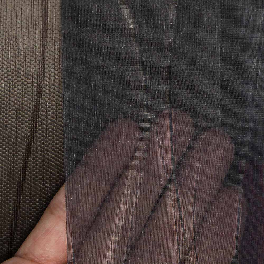 Dark Brown Patterned Vertical Zebra Shades Decor Series DB2-3.