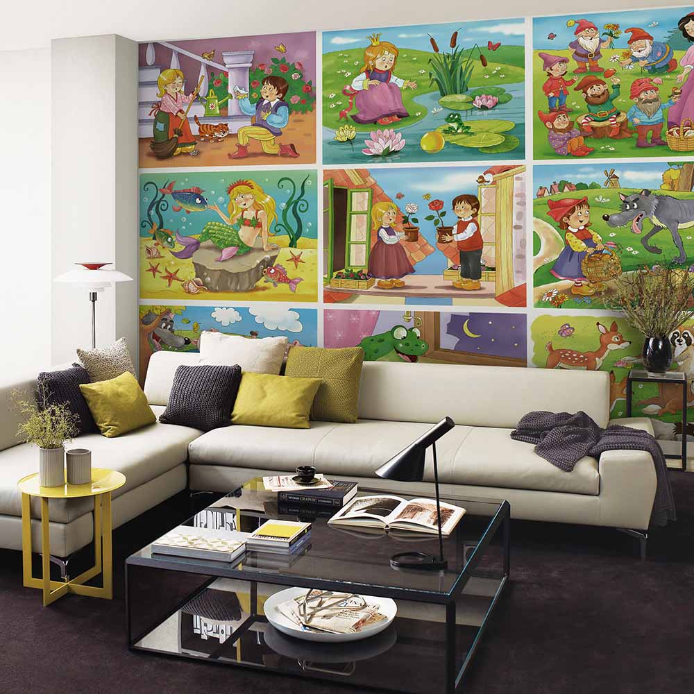 Fairy Tale Story Wallpaper for Living Room Decor. ki009