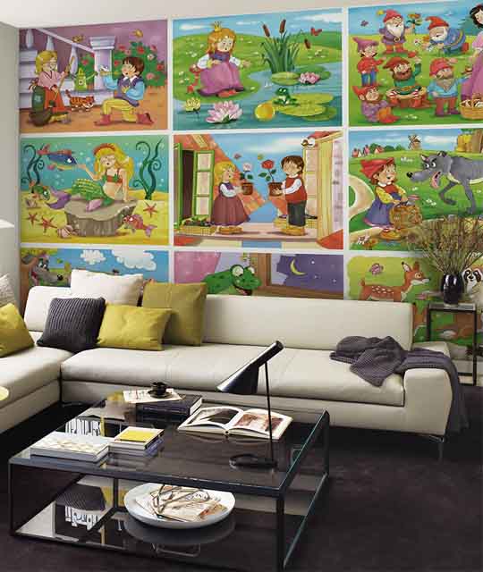 Cartoon Wallpaper for Kids Room