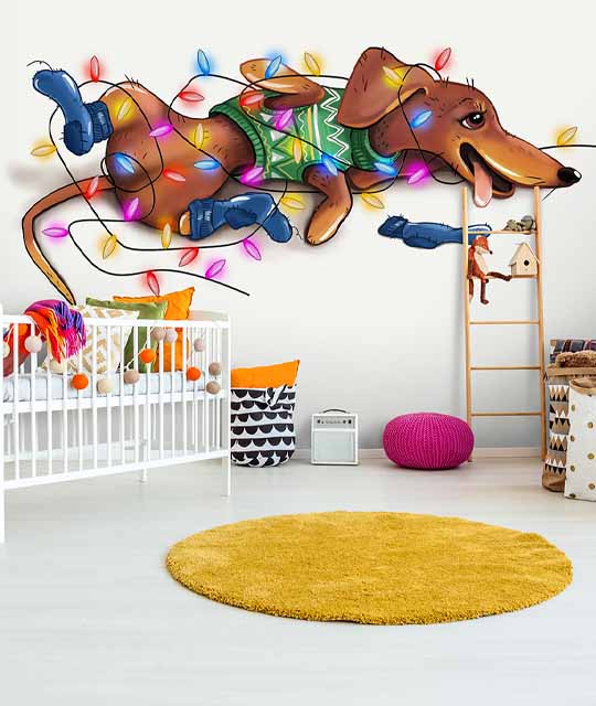Dog Wallpaper for Kid's Room