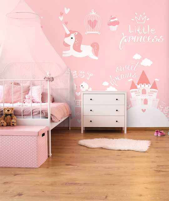 Fairytale Castle Wallpaper For Kid's Room