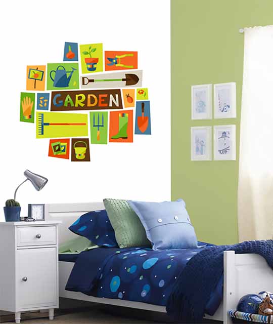 Garden Wallpaper for Kid's Room (Botanical)