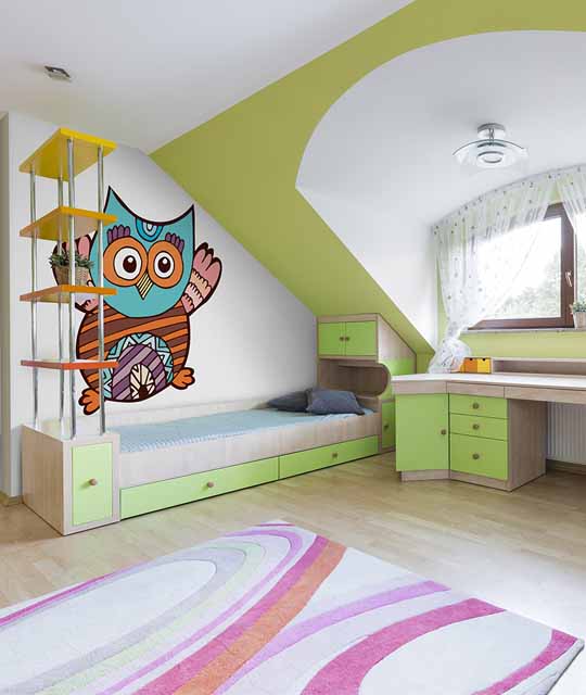 Owl Wallpaper for Kid's Room