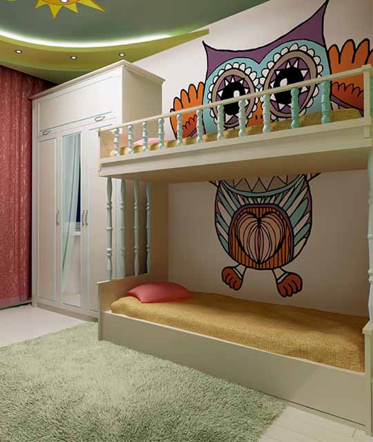 Owl Wallpaper for Kid's Room