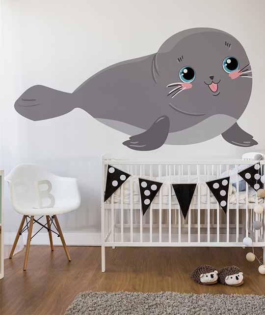 Ocean Marine Animals Wallpaper For Kid's Room
