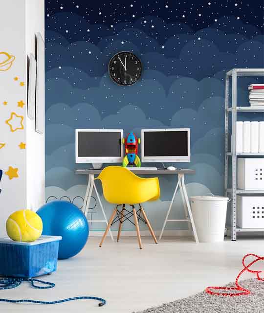 Wallpaper for Kid's Study Room