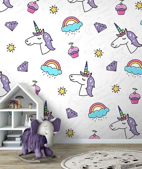 Unicorn Wallpaper for Kid's Room