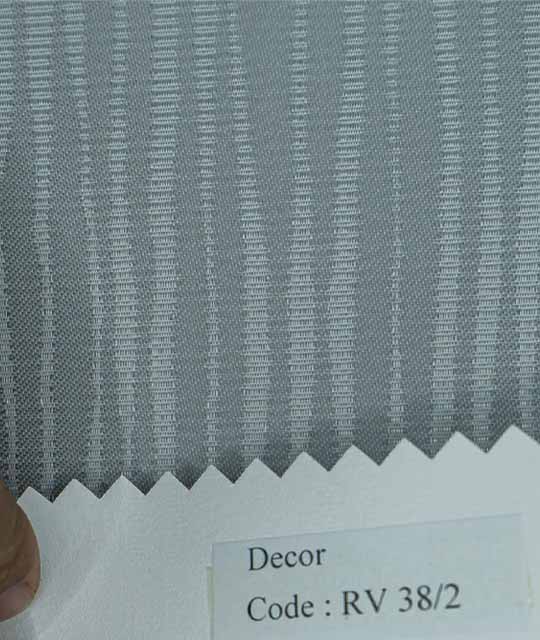 Gray Wave Patterned Blackout Roller Shades  - 38-2/3 Decor Series
