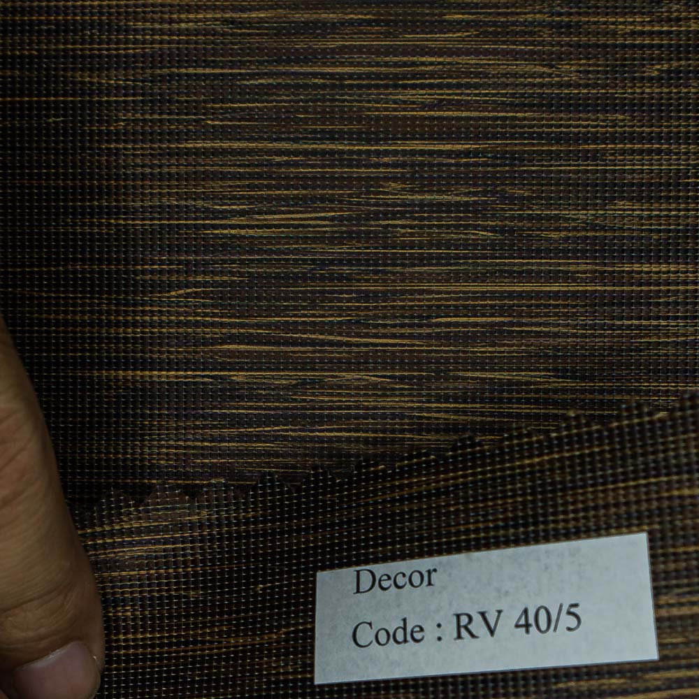 Dark Brown Dimout Roller Blinds - RV 40-5 Decor Series.