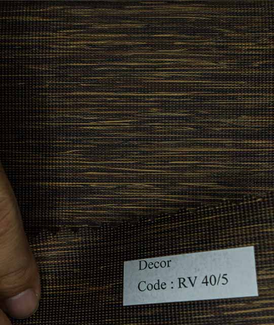 Textured Brown Dimout Roller Shades - RV 40-3/5 Decor Series