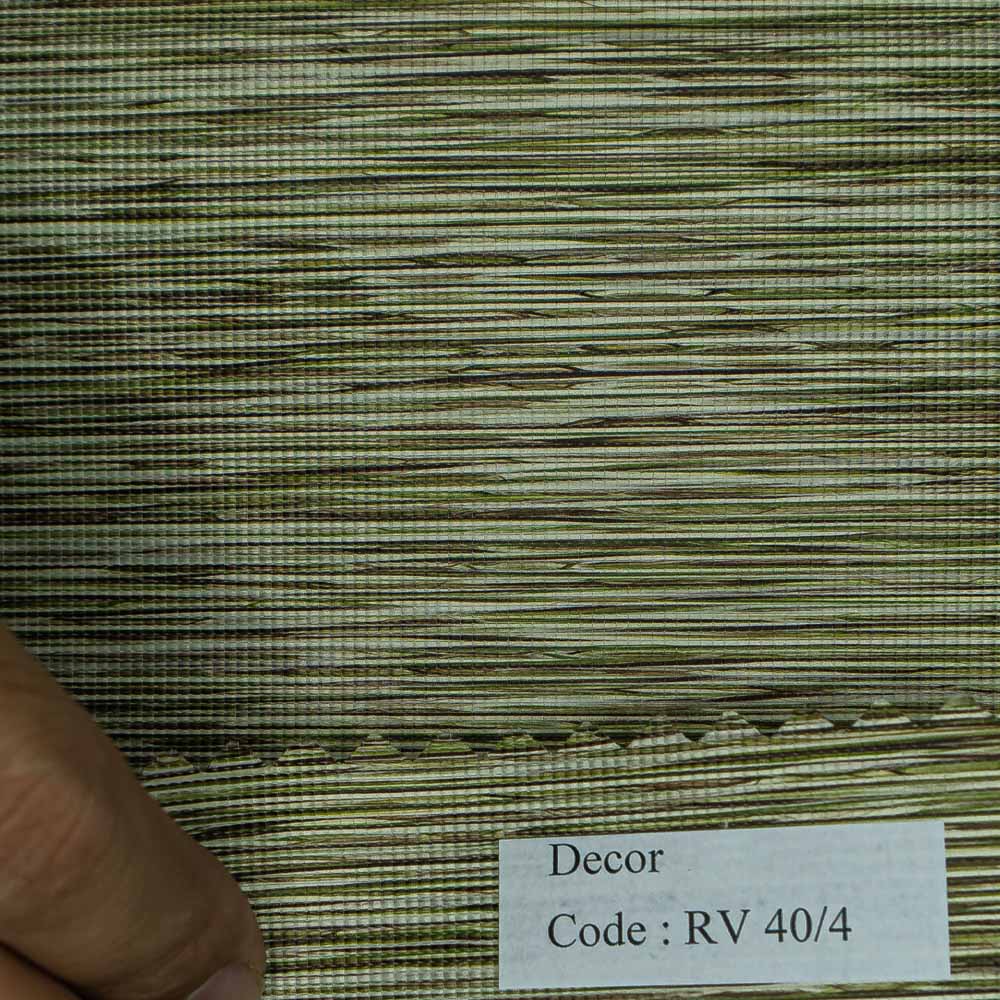 Green Tone Dimout Roller Shades - RV 40-4 Decor Series.