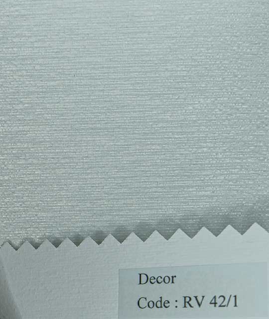 White and Off-White UV Blackout Roller Shades - RV 42 Decor