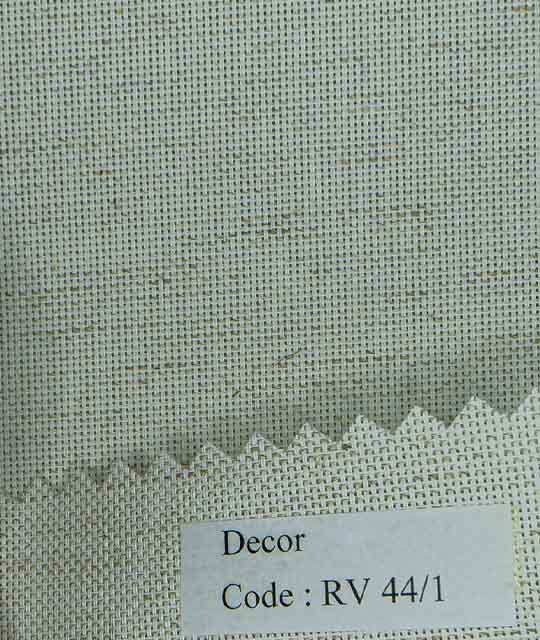 Heavy Cream Roller Shades (PVC, Polyester, Linen) - Decor 44