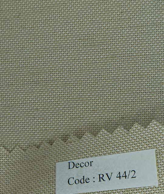 Heavy Cream Roller Shades (PVC, Polyester, Linen) - Decor 44