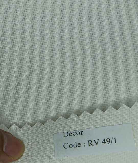 Super Heavy Thick White and Cream Roller Shades 1% Openness