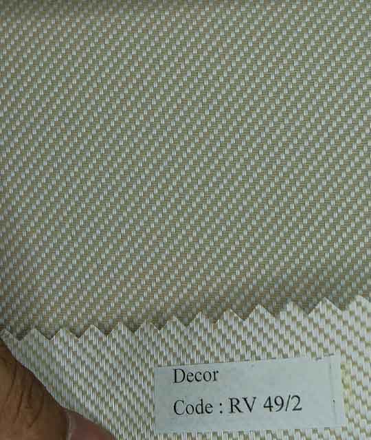 Super Heavy Thick White and Cream Roller Shades 1% Openness