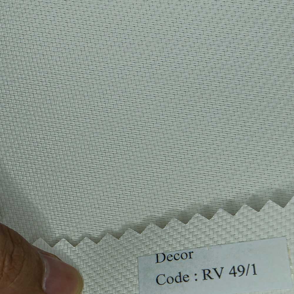 Heavy White Roller Shades Decor Series 49-1.