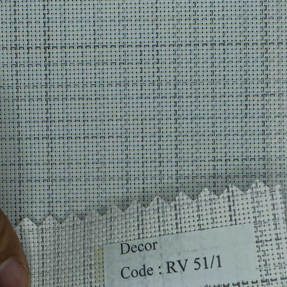 Light Gray Woven Pattern Roller Shades Decor Series 51-1.