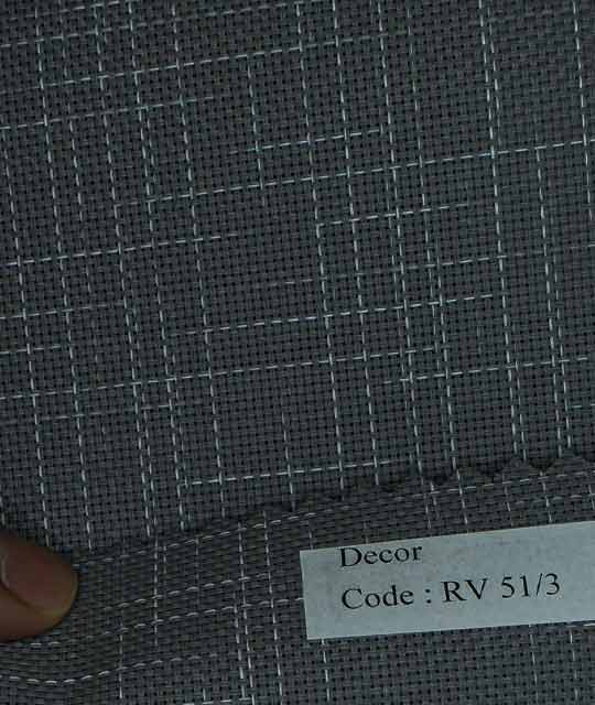 Gray Woven Pattern Roller Shades 518g/m² 5%Openness