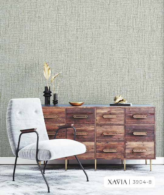 Gray Korean Wallpaper - Paper Back Vinyl Xavia 3904