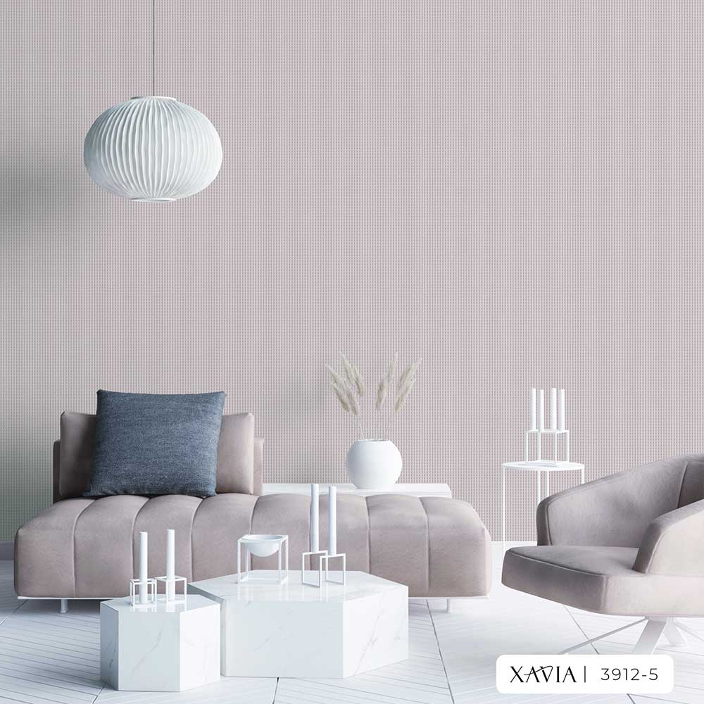 3912-5 Pink Korean Wallpaper for a Living Room.