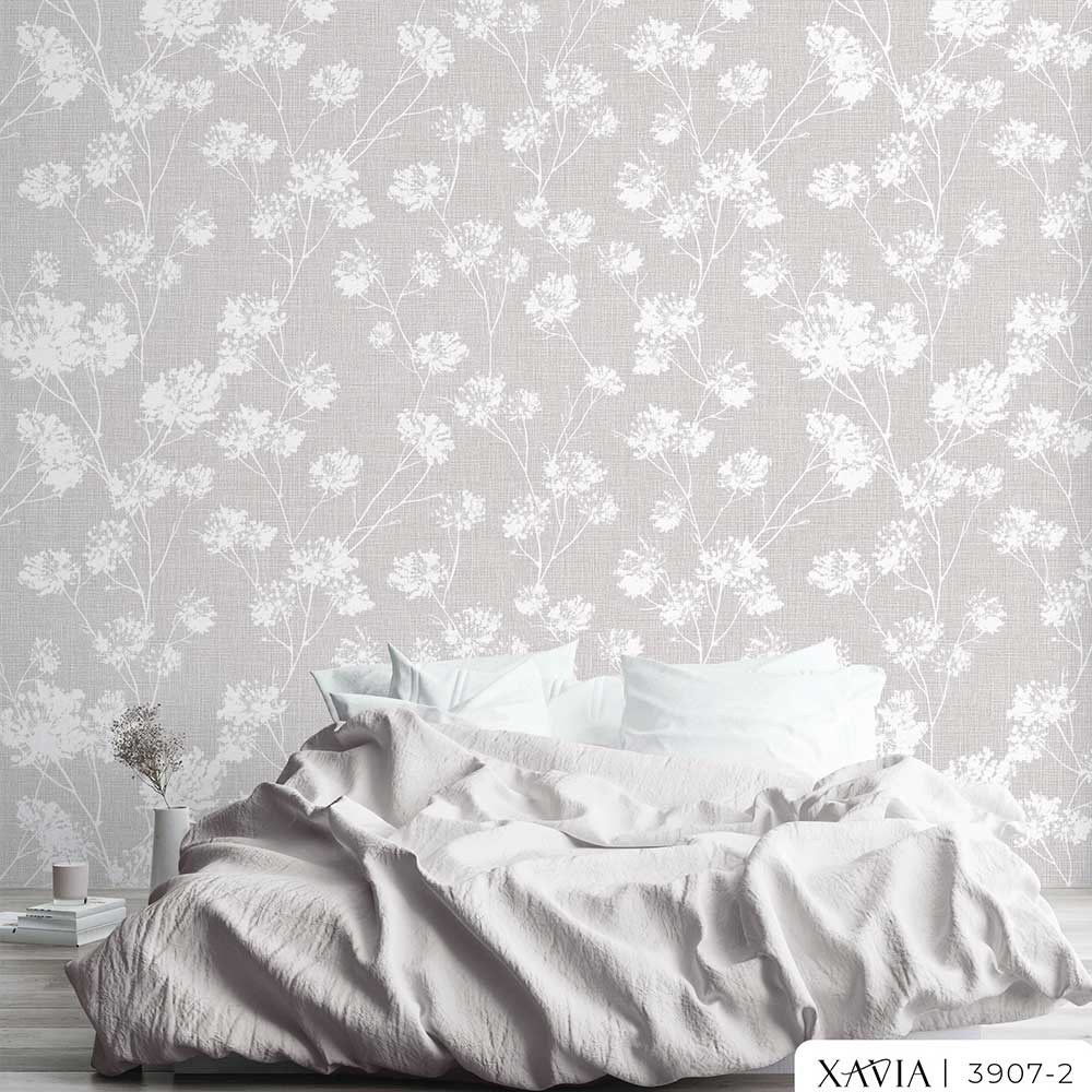 Dandelion Floral Pattern Wallpaper for Bedroom Xavia 3907-2.